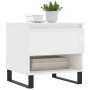 Mesa de centro madera de ingeniería blanco brillo 50x46x50 cm de , Mesas de centro - Ref: Foro24-830928, Precio: 43,72 €, Des...
