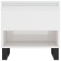 Mesa de centro madera de ingeniería blanco brillo 50x46x50 cm de , Mesas de centro - Ref: Foro24-830928, Precio: 43,72 €, Des...
