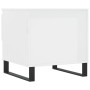 Mesa de centro madera de ingeniería blanco brillo 50x46x50 cm de , Mesas de centro - Ref: Foro24-830928, Precio: 43,72 €, Des...