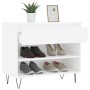 Mueble zapatero madera contrachapada blanco 70x36x60 cm de , Zapateros y organizadores de calzado - Ref: Foro24-831436, Preci...