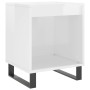 Mesita de noche madera de ingeniería blanco brillo 40x35x50 cm de , Mesitas de noche - Ref: Foro24-830736, Precio: 31,04 €, D...