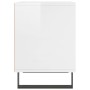 Mesita de noche madera de ingeniería blanco brillo 40x35x50 cm de , Mesitas de noche - Ref: Foro24-830736, Precio: 31,04 €, D...