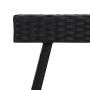 Mesa auxiliar plegable ratán sintético negro 60x40x38 cm de , Mesas auxiliares - Ref: Foro24-319408, Precio: 50,08 €, Descuen...