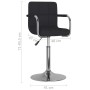 Silla de comedor de tela negra de , Sillas de comedor - Ref: Foro24-3087882, Precio: 94,03 €, Descuento: %
