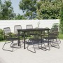 Juego de comedor para jardín 7 piezas ratán PVC negro de , Conjuntos de jardín - Ref: Foro24-3099212, Precio: 445,00 €, Descu...