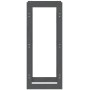 Estante para leña madera maciza de pino gris 41x25x100 cm de , Accesorios para bolsas y soportes de leña - Ref: Foro24-822409...