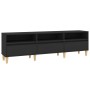 Mueble de TV madera contrachapada negro 150x30x44,5 cm de , Muebles TV - Ref: Foro24-831910, Precio: 104,76 €, Descuento: %