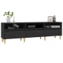 Mueble de TV madera contrachapada negro 150x30x44,5 cm de , Muebles TV - Ref: Foro24-831910, Precio: 104,76 €, Descuento: %