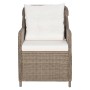 Juego de comedor de jardín 5 piezas con cojines marrón de , Conjuntos de jardín - Ref: Foro24-3099554, Precio: 696,71 €, Desc...