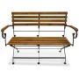 Banco de jardín plegable madera maciza de acacia 112 cm de , Bancos de jardín - Ref: Foro24-43736, Precio: 173,74 €, Descuent...
