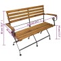 Banco de jardín plegable madera maciza de acacia 112 cm de , Bancos de jardín - Ref: Foro24-43736, Precio: 173,74 €, Descuent...