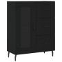 Aparador de madera de ingeniería negro 69,5x34x90 cm de , Aparadores - Ref: Foro24-828061, Precio: 101,11 €, Descuento: %