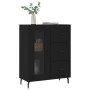 Aparador de madera de ingeniería negro 69,5x34x90 cm de , Aparadores - Ref: Foro24-828061, Precio: 101,11 €, Descuento: %