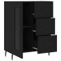 Aparador de madera de ingeniería negro 69,5x34x90 cm de , Aparadores - Ref: Foro24-828061, Precio: 101,11 €, Descuento: %