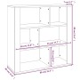 Aparador de madera contrachapada blanco brillante 80x30x80 cm de , Aparadores - Ref: Foro24-819486, Precio: 88,62 €, Descuent...