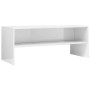 Mueble de TV madera contrachapada blanco brillante 100x40x40 cm de , Muebles TV - Ref: Foro24-800051, Precio: 60,66 €, Descue...