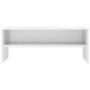 Mueble de TV madera contrachapada blanco brillante 100x40x40 cm de , Muebles TV - Ref: Foro24-800051, Precio: 60,66 €, Descue...