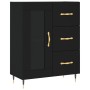 Aparador de madera de ingeniería negro 69,5x34x90 cm de , Aparadores - Ref: Foro24-828021, Precio: 108,44 €, Descuento: %