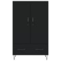 Aparador alto madera de ingeniería negro 69,5x31x115 cm de , Aparadores - Ref: Foro24-828229, Precio: 88,81 €, Descuento: %