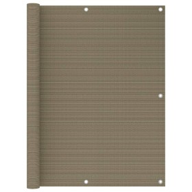 Toldo para balcón HDPE gris taupe 120x500 cm de , Sombrillas - Ref: Foro24-310966, Precio: 30,72 €, Descuento: %