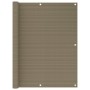 Toldo para balcón HDPE gris taupe 120x500 cm de , Sombrillas - Ref: Foro24-310966, Precio: 30,72 €, Descuento: %