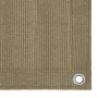 Toldo para balcón HDPE gris taupe 120x500 cm de , Sombrillas - Ref: Foro24-310966, Precio: 30,72 €, Descuento: %