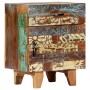 Mesita de noche tallada a mano madera reciclada 40x30x50 cm de , Mesitas de noche - Ref: Foro24-247911, Precio: 134,85 €, Des...