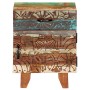 Mesita de noche tallada a mano madera reciclada 40x30x50 cm de , Mesitas de noche - Ref: Foro24-247911, Precio: 134,85 €, Des...