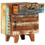 Mesita de noche tallada a mano madera reciclada 40x30x50 cm de , Mesitas de noche - Ref: Foro24-247911, Precio: 134,85 €, Des...