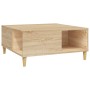 Mesa de centro madera contrachapada roble Sonoma 80x80x36,5 cm de , Mesas de centro - Ref: Foro24-821095, Precio: 69,64 €, De...