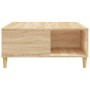 Mesa de centro madera contrachapada roble Sonoma 80x80x36,5 cm de , Mesas de centro - Ref: Foro24-821095, Precio: 69,64 €, De...