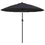 Sombrilla de jardín con palo de aluminio negro 270 cm de , Sombrillas - Ref: Foro24-47310, Precio: 76,77 €, Descuento: %