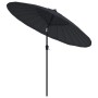 Sombrilla de jardín con palo de aluminio negro 270 cm de , Sombrillas - Ref: Foro24-47310, Precio: 76,77 €, Descuento: %