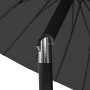 Sombrilla de jardín con palo de aluminio negro 270 cm de , Sombrillas - Ref: Foro24-47310, Precio: 76,77 €, Descuento: %