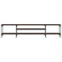 Mueble TV madera ingeniería y hierro marrón roble 201x35x45 cm de , Muebles TV - Ref: Foro24-831817, Precio: 84,88 €, Descuen...