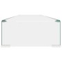 Soporte para TV/Elevador monitor cristal claro 120x30x13 cm de , Muebles TV - Ref: Foro24-244133, Precio: 129,40 €, Descuento: %