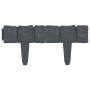 Valla para césped aspecto de piedra 41 piezas plástico 10 m de , Ribetes y bordes para jardín - Ref: Foro24-314684, Precio: 4...