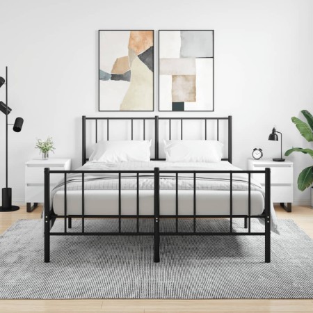 Mesitas de noche 2 uds madera de ingeniería blanco 40x35x50 cm de , Mesitas de noche - Ref: Foro24-826893, Precio: 101,43 €, ...