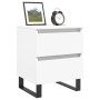 Mesitas de noche 2 uds madera de ingeniería blanco 40x35x50 cm de , Mesitas de noche - Ref: Foro24-826893, Precio: 101,43 €, ...