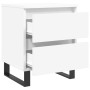 Mesitas de noche 2 uds madera de ingeniería blanco 40x35x50 cm de , Mesitas de noche - Ref: Foro24-826893, Precio: 101,43 €, ...
