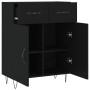 Aparador de madera de ingeniería negro 69,5x34x90 cm de , Aparadores - Ref: Foro24-827973, Precio: 89,16 €, Descuento: %