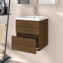 Mueble de lavabo madera de ingeniería marrón roble 41x38,5x45cm de , Muebles de baño - Ref: Foro24-815647, Precio: 45,71 €, D...