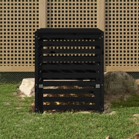 Compostador de madera maciza de pino negro 82,5x82,5x99,5 cm de , Compostadores - Ref: Foro24-823819, Precio: 166,99 €, Descu...