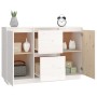 Aparador madera maciza de pino blanco 111x34x75 cm de , Aparadores - Ref: Foro24-814310, Precio: 132,65 €, Descuento: %