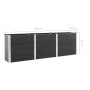 Arriate elevado de WPC gris 300x100x91 cm de , Maceteros y jardineras - Ref: Foro24-318102, Precio: 696,84 €, Descuento: %