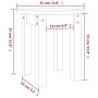 Mesa de centro de madera maciza de pino blanco Ø35x35 cm de , Mesas de centro - Ref: Foro24-822338, Precio: 29,68 €, Descuent...