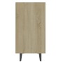 Aparador de madera contrachapada blanco y roble 103,5x35x70 cm de , Aparadores - Ref: Foro24-806045, Precio: 78,50 €, Descuen...