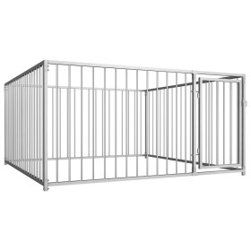 Jaula perrera de exterior 200x200x100 cm de , Casetas y cercados para perros - Ref: Foro24-144489, Precio: 242,36 €, Descuent...