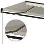 Manual retractable awning with cream-colored LED 350x250 cm by vidaXL, Awnings - Ref: Foro24-3069082, Price: 450,23 €, Discou...