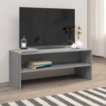 Mueble de TV madera contrachapada gris Sonoma 100x40x40 cm de , Muebles TV - Ref: Foro24-815232, Precio: 49,54 €, Descuento: %